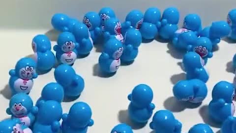 A lot of Doraemon tumblers