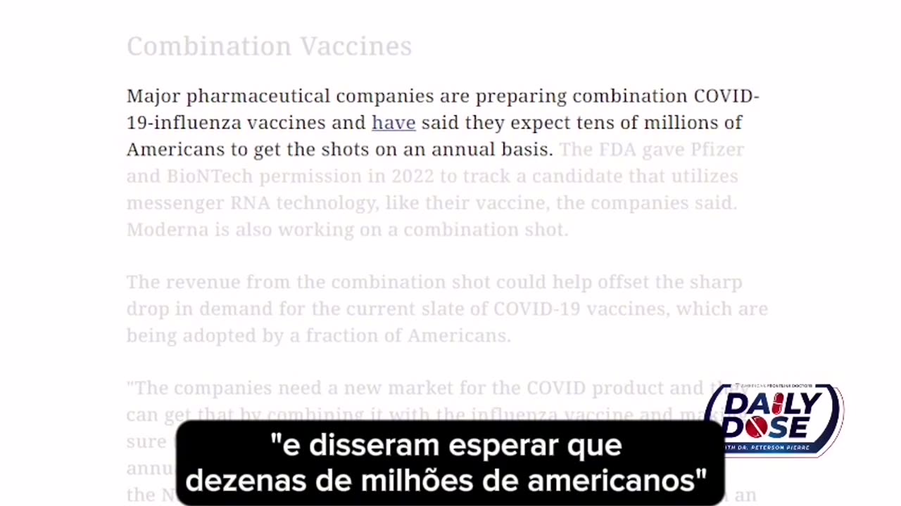 CDC recomenda vacina covid anual _ Dr. Peterson Pierre