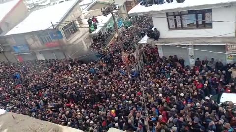 Protest in Kargil Ladakh India