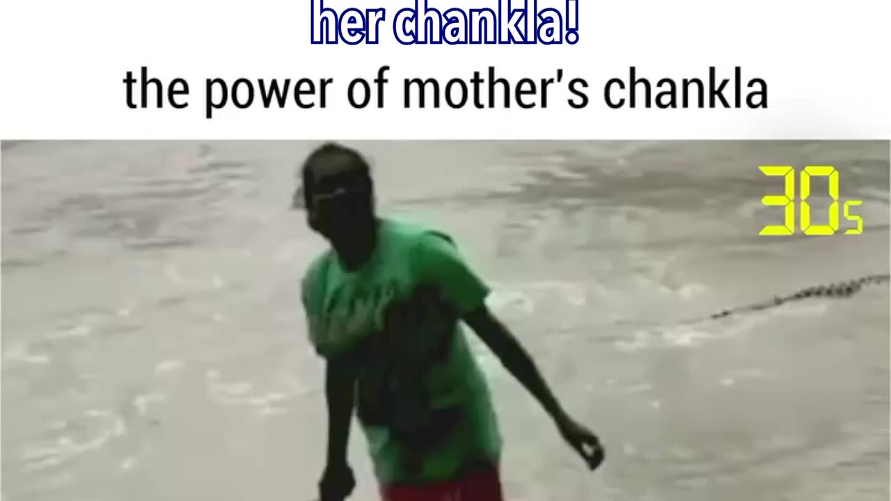 🐊 Crocodile VS Mother's Chankla 🩴 (Flip-flops)