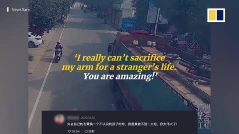 ‘It was worth it’ Selfless woman loses arm after rescuing boy from oncoming truck