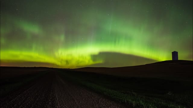 Northern Lights Shine Bright Over North Dakota