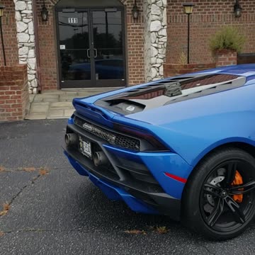 Hot Woman in a Lamborghini