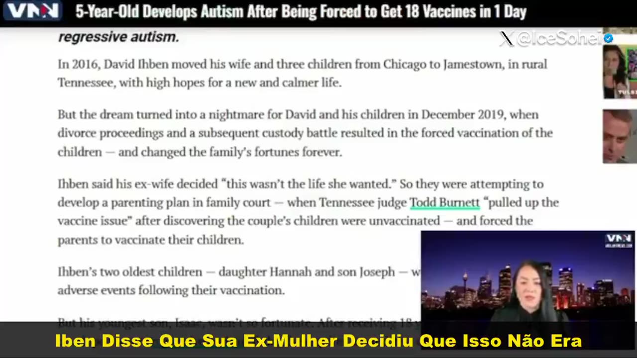 🚨 Criança de 5 anos desenvolve autismo após ser forçada a tomar 18 vacinas em 1 dia 🚨