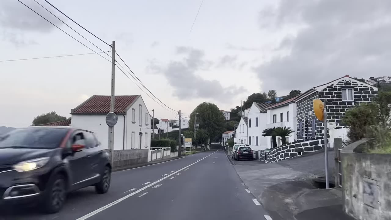 Drive Ponta Delgada Airport PDL through west side of Sao Miguel Azores Portugal - 02.10.2023 #drive