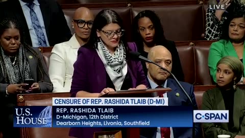 Rashida Tlaib began fake crying and had to be consoled by Ilhan Omar today on the House floor.