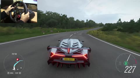 Lamborghini Veneno - Forza Horizon 4 | Logitech g29 (Steering Wheel) gameplay