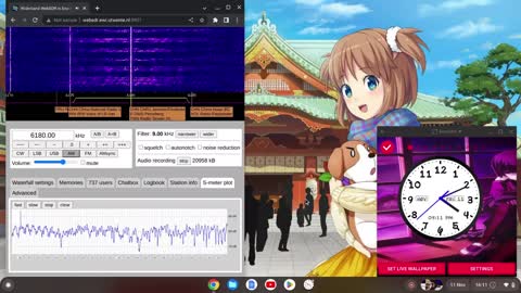 DWD Pinneberg 11/11/2022 1600 UTC 6180kHz (Maritime Weather In German)