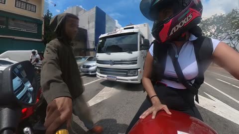 Stranger Asks to Rev Up Woman's Motorcycle