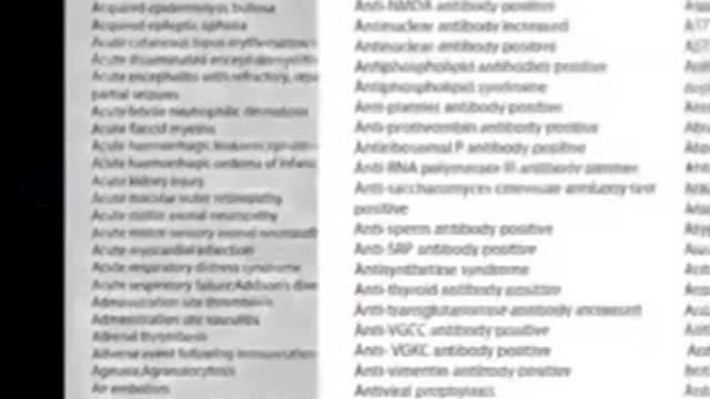 Pfizer data on adverse effects