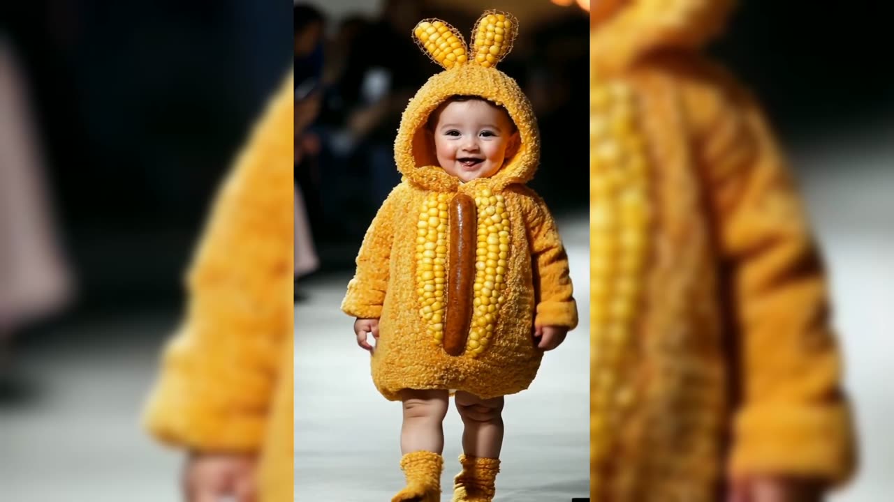 Baby funny||Baby fashion show and food