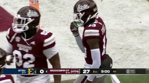 Miss State DB Emmanuel Forbes breaks FBS pick six record on wild play