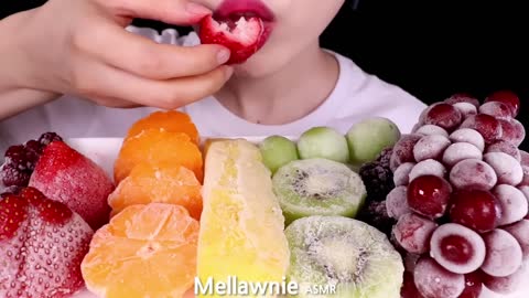 ASMR FROZEN FRUITS