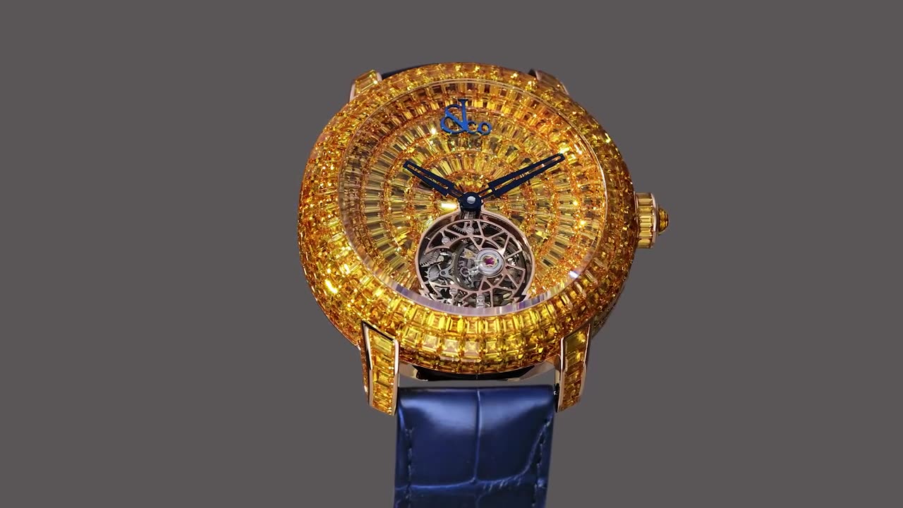 The Jacob & Co. Caviar Tourbillon Yellow Sapphires