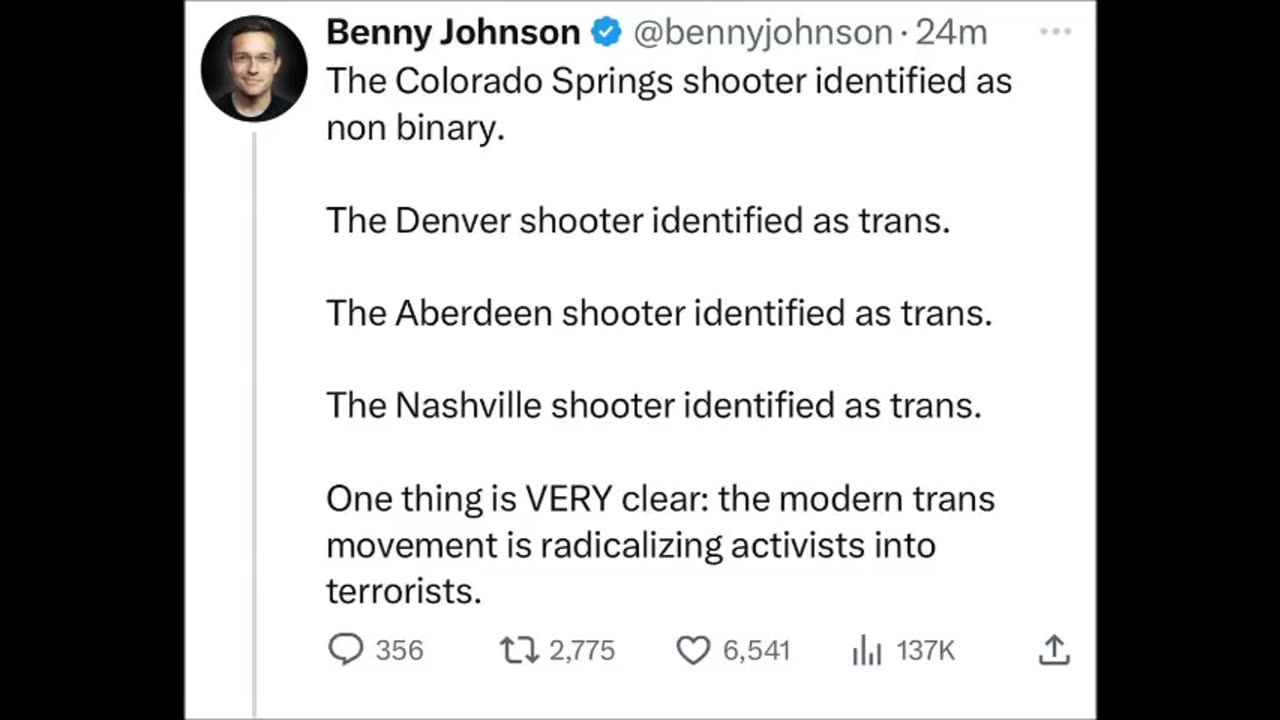 Benny Johnson - Trans movement terrorists