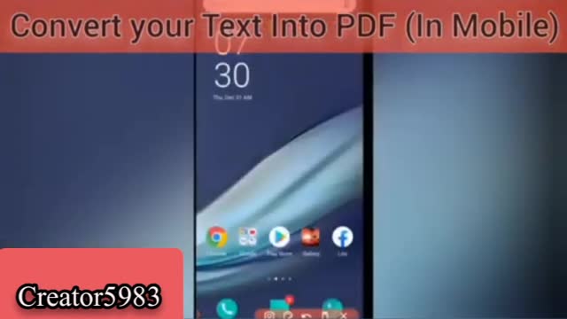 Change Text Into PDF free