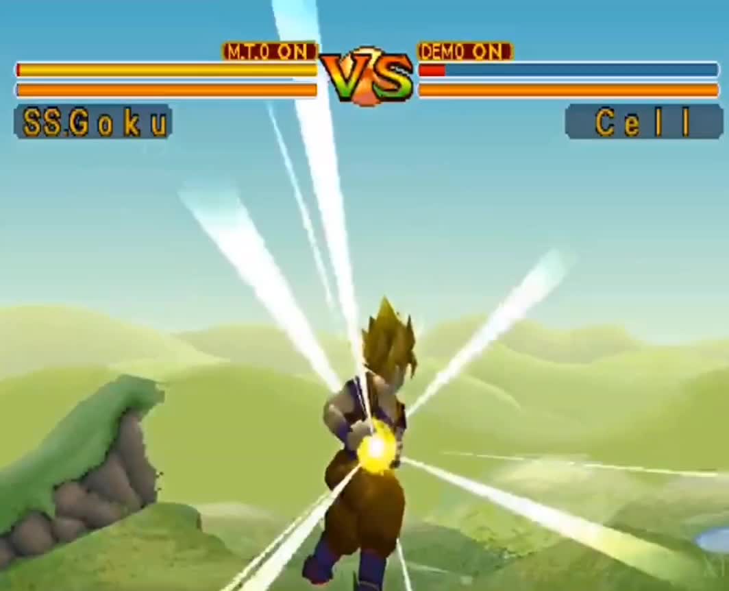 Dragon Ball GT Final Bout [PS1]: SSJ Goku Blasts Cell [PS1]
