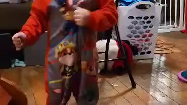 My son dancing