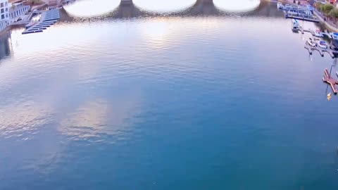 LHC channel at sunset