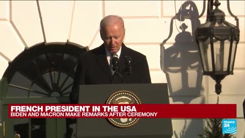 Biden welcomes 'close friends' Emmanuel and Brigitte Macron to the White House • FRANCE 24 English