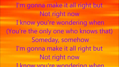 Someday - Nickelback Lyrics