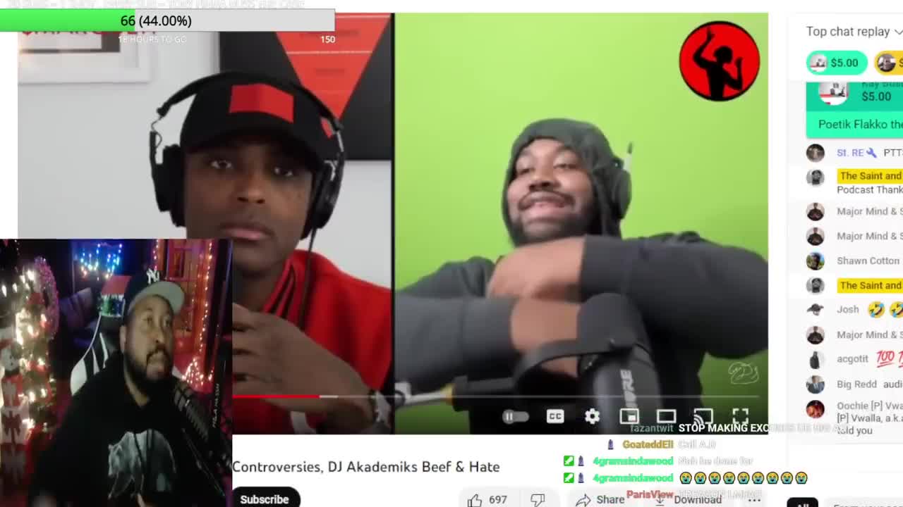 Sold us out for 9k views! DJ Akademiks reacts to Flakko doing a stream with his Big Homie!