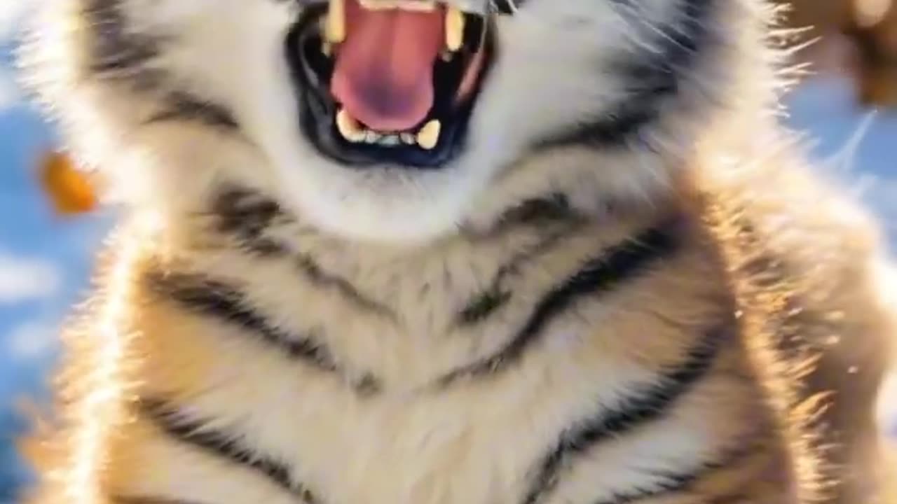 Cute tiger, baby tiger. Love tiger.