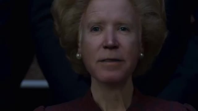 Joe Biden as Margaret Thatcher