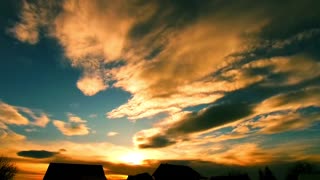 Beautiful Sunset Clouds Timelapse