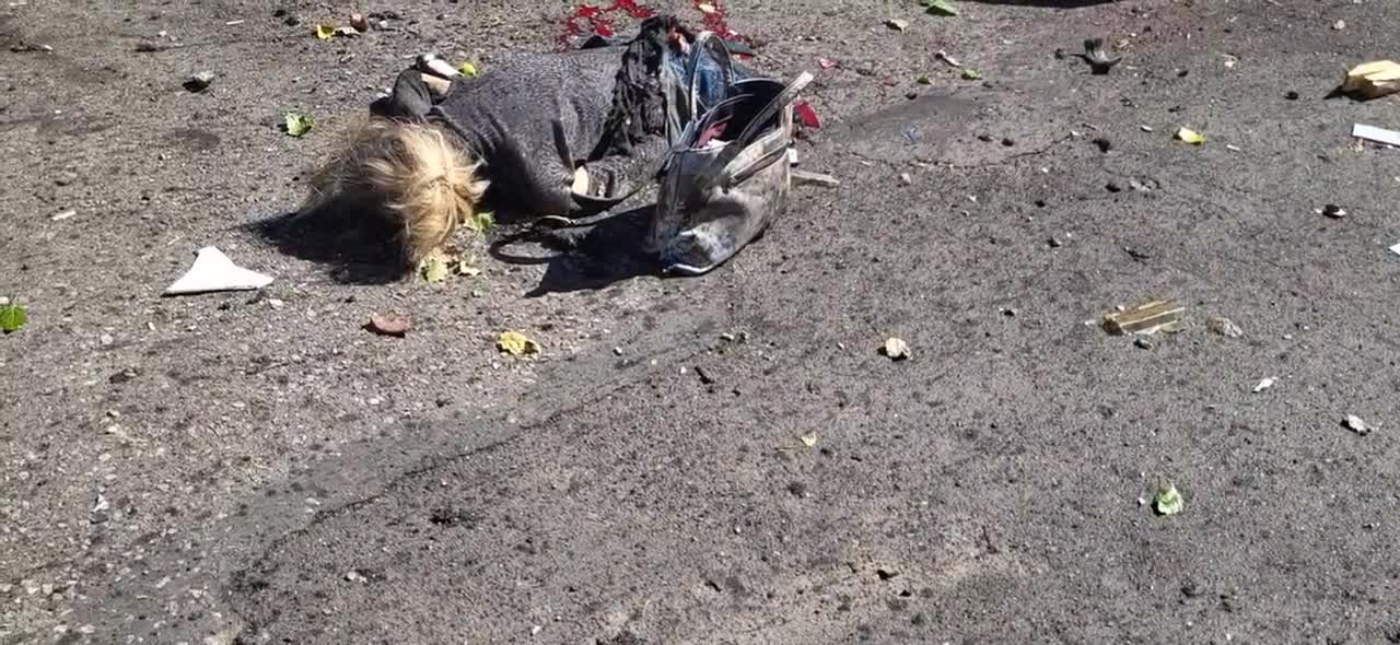 Another Donetsk shelling aftermath footage🌊