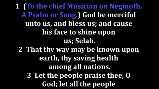 Psalms 67 King James version