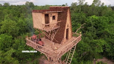 How To Build 15m Tree House And Swimming Pools Part I720p