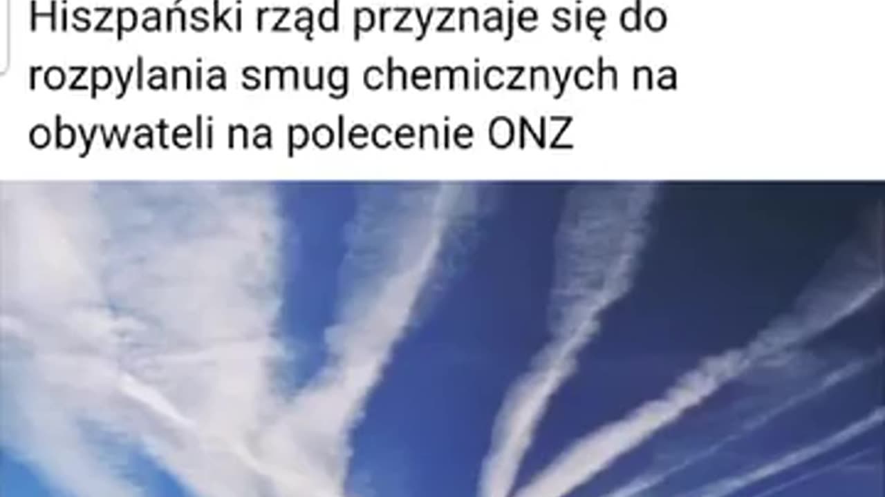 Hiszpański rząd przyznaje się do rozpylania smug chemicznych na obywateli UE na polecenie ONZ.