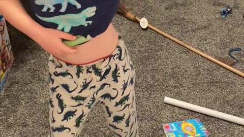 Boy Believes Elves Cut Up His Pajamas