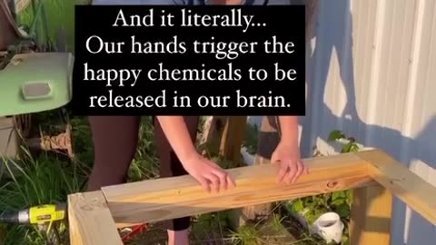 Working with your hands triggers the effort driven reward cycle in your brain