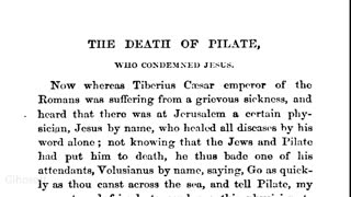 Pontius Pilate Meets his end. Narrative reading of Dead Sea Scrolls