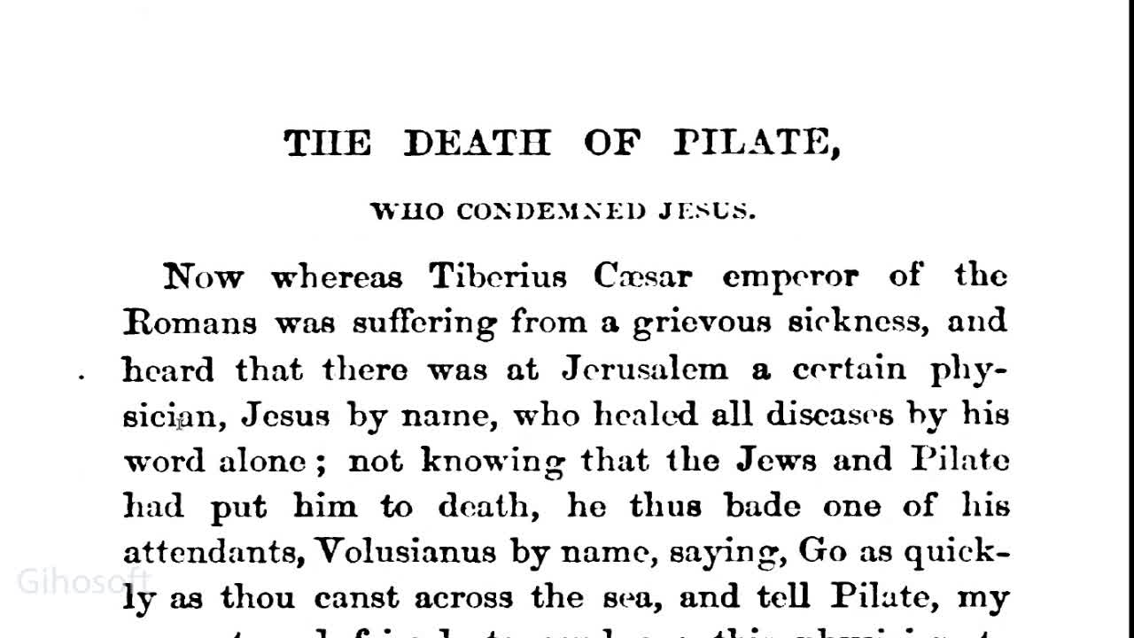 Pontius Pilate Meets his end. Narrative reading of Dead Sea Scrolls