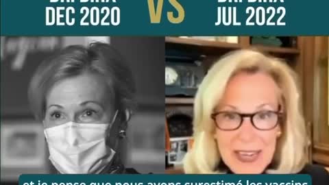 ▶ EXTRAIT-RQ + LIENS parus (31 juil 22) : Dr. Birx Dec 2020 - VS - Dr. Birx Jul 2022