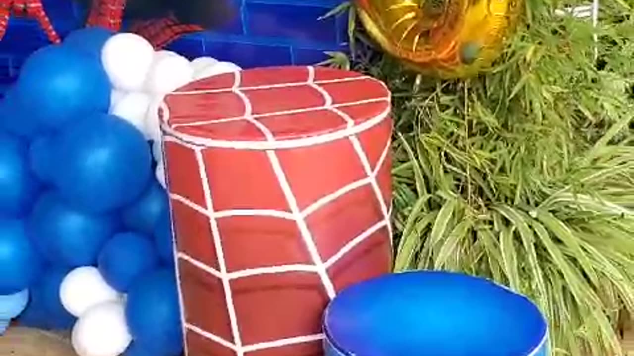 amaizing spider man ideas for kids party set up