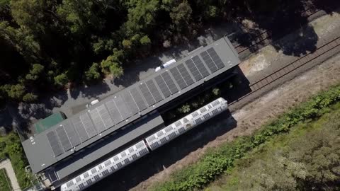 The world's first solar powered train