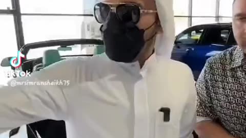 A rich man buying cars