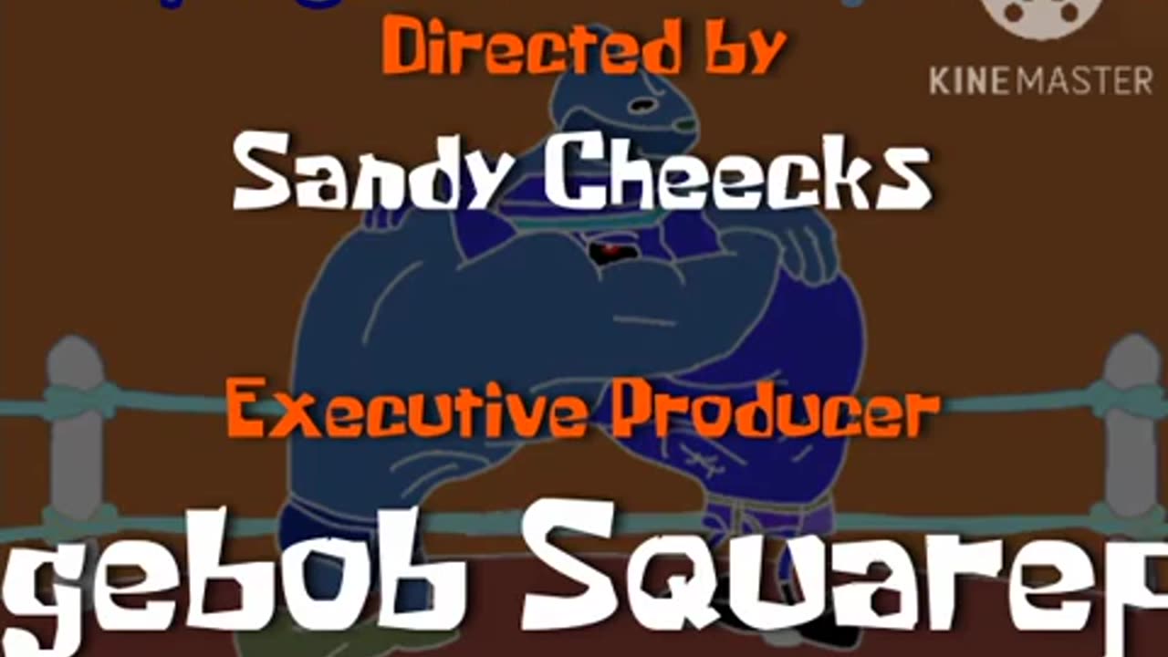 Spongebob & Sandy Wrestle (Title Card)