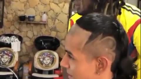 Crazy haircut 😂😂😂😂