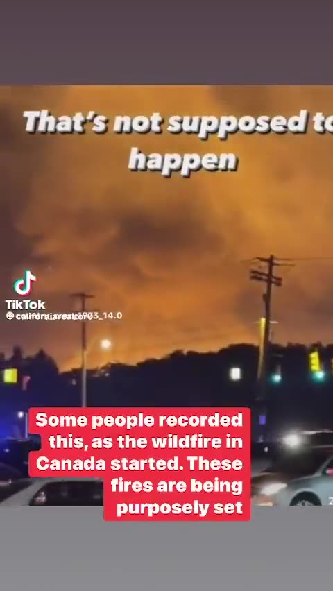 Canada wildfires and lots of other fires are deliberately done!