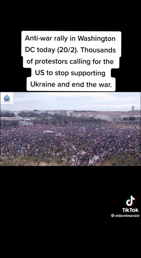 Clip from the anti-war protest in DC
