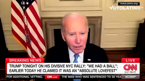 Joe Biden calls Trump supporters garbage. so much unity 2024