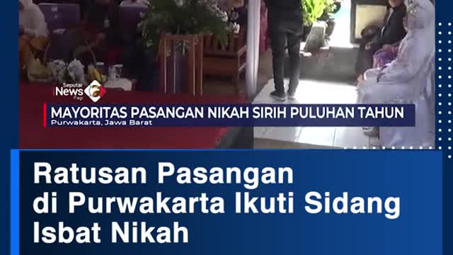 Hundreds of couple in Purwakarta follow a marriage council