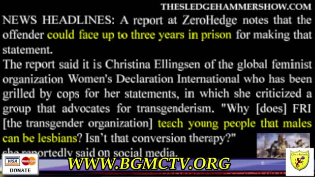 the sledgehammer show SH386 IT IS GETTING PLAIN STUPID OUT THERE