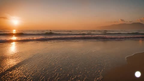 Beautiful Sunset in the Beach