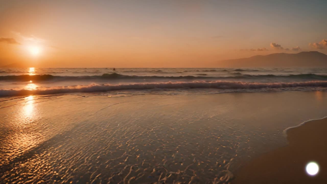 Beautiful Sunset in the Beach